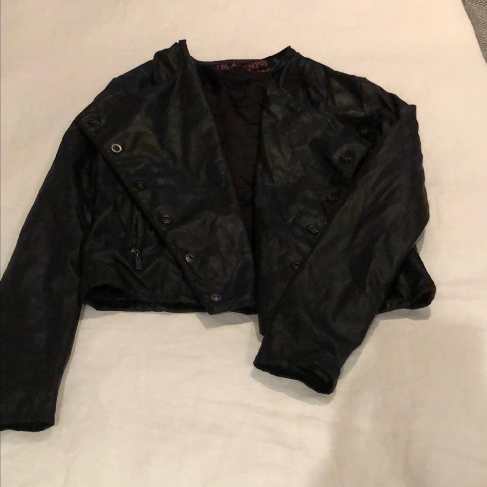 Blank NYC leather coat